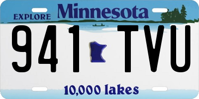 MN license plate 941TVU