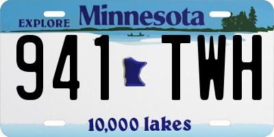MN license plate 941TWH