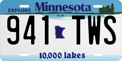 MN license plate 941TWS