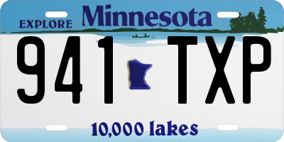 MN license plate 941TXP