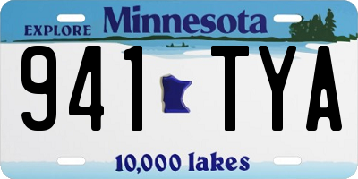 MN license plate 941TYA