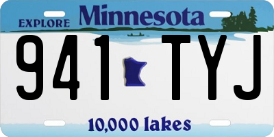 MN license plate 941TYJ