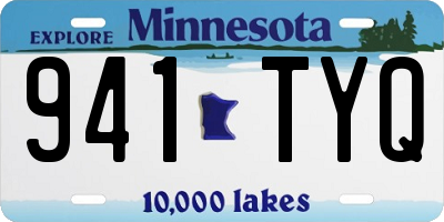 MN license plate 941TYQ