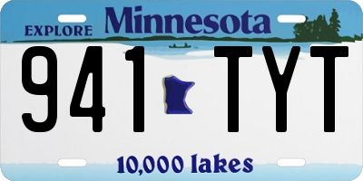 MN license plate 941TYT