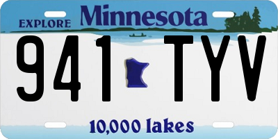 MN license plate 941TYV