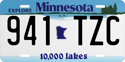 MN license plate 941TZC