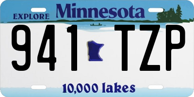 MN license plate 941TZP