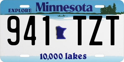 MN license plate 941TZT