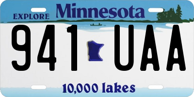 MN license plate 941UAA