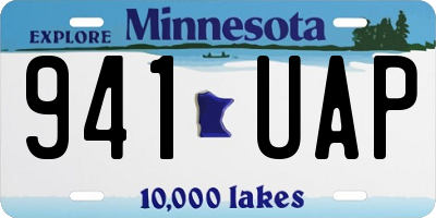 MN license plate 941UAP