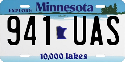 MN license plate 941UAS