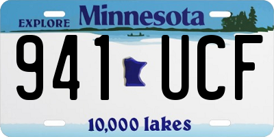 MN license plate 941UCF