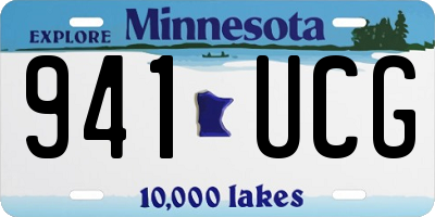 MN license plate 941UCG
