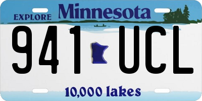 MN license plate 941UCL