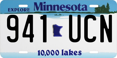 MN license plate 941UCN