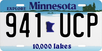 MN license plate 941UCP