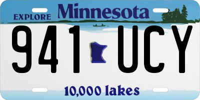 MN license plate 941UCY
