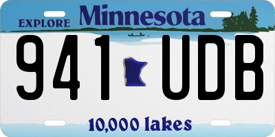 MN license plate 941UDB