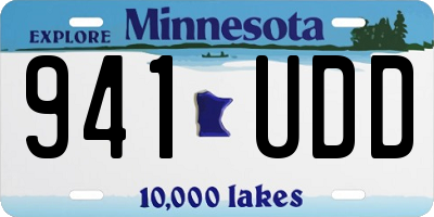 MN license plate 941UDD