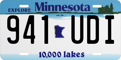 MN license plate 941UDI