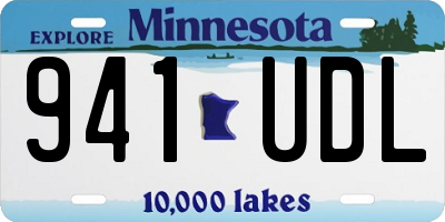 MN license plate 941UDL