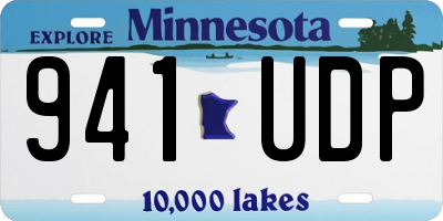 MN license plate 941UDP