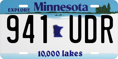 MN license plate 941UDR