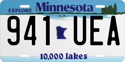 MN license plate 941UEA