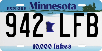 MN license plate 942LFB