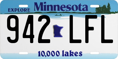 MN license plate 942LFL