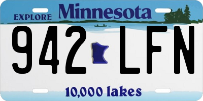 MN license plate 942LFN