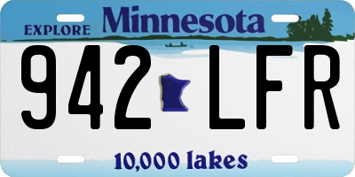 MN license plate 942LFR