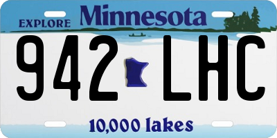 MN license plate 942LHC