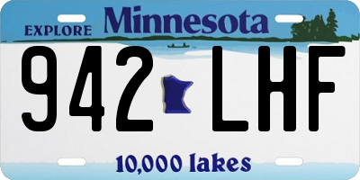 MN license plate 942LHF