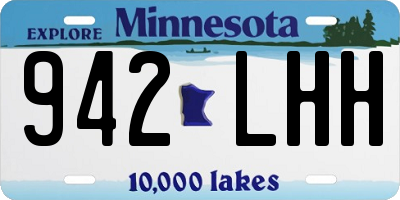 MN license plate 942LHH