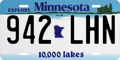MN license plate 942LHN