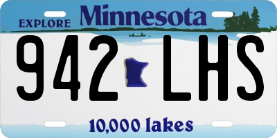 MN license plate 942LHS