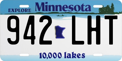 MN license plate 942LHT