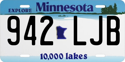 MN license plate 942LJB