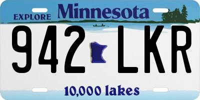 MN license plate 942LKR