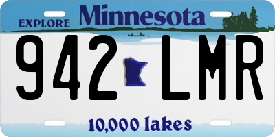 MN license plate 942LMR