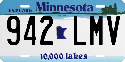 MN license plate 942LMV