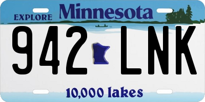 MN license plate 942LNK