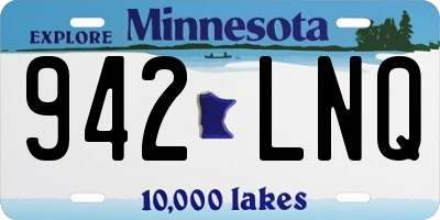 MN license plate 942LNQ