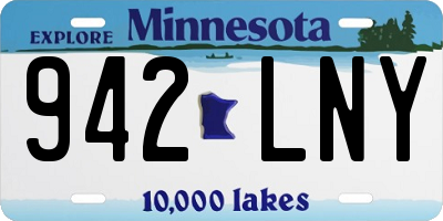 MN license plate 942LNY