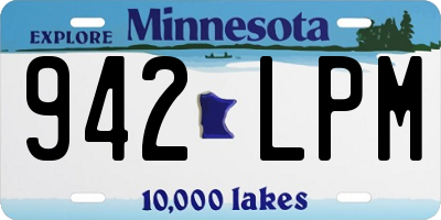 MN license plate 942LPM