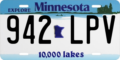 MN license plate 942LPV