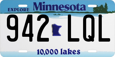 MN license plate 942LQL