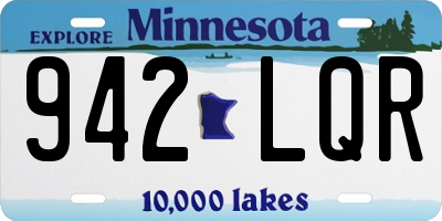 MN license plate 942LQR
