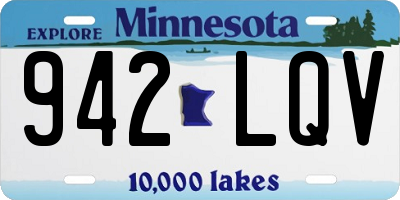 MN license plate 942LQV